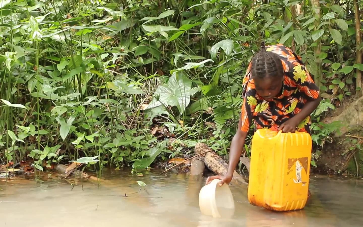 A Water For Good field team in the Central African Republic, from the Microsoft Office film